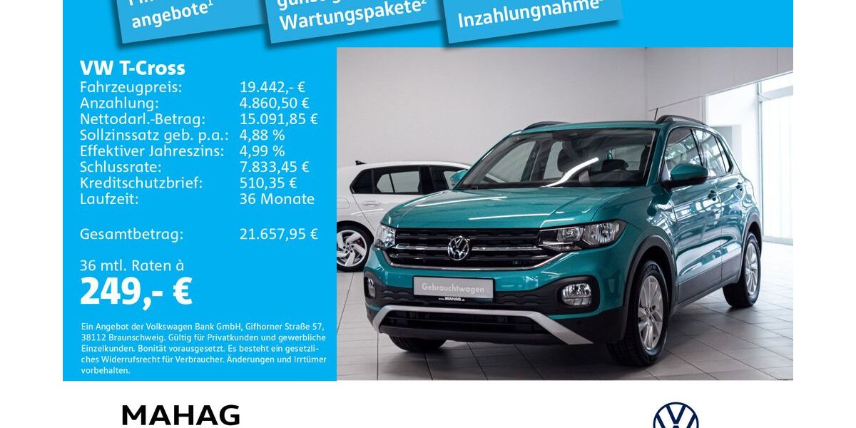 VW T-Cross 30.587 km 19.442 &euro; München 81825