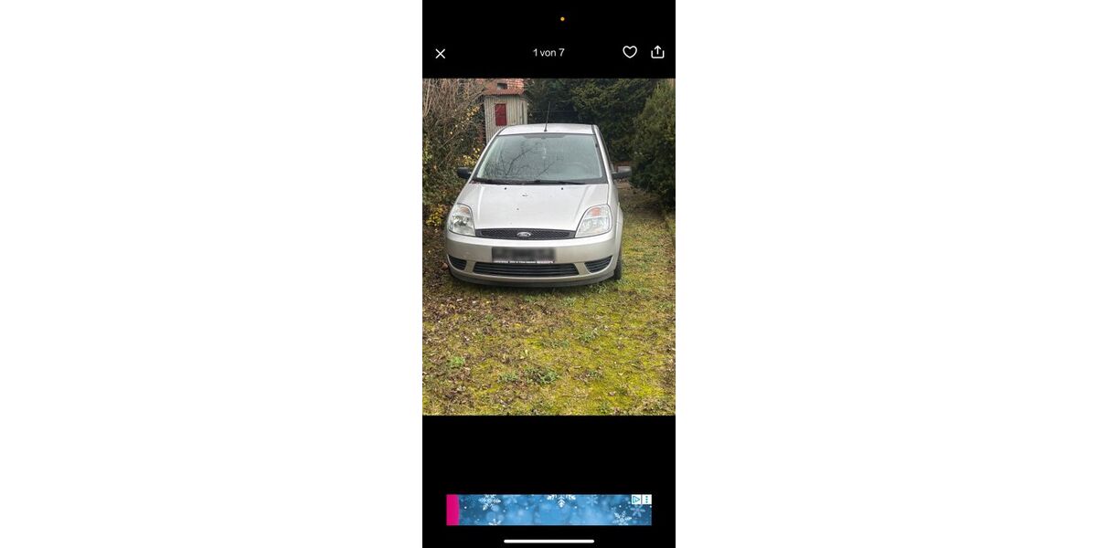 Ford Fiesta 58.000 km 3.500 &euro; Sangerhausen 06526