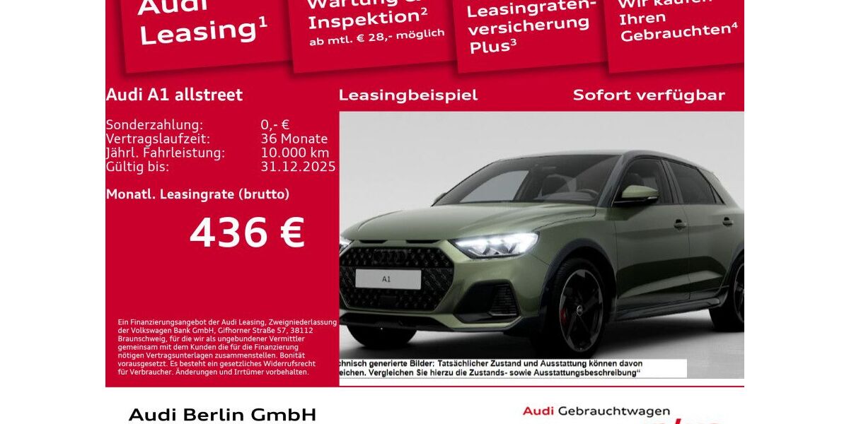 Audi A1 6.001 km 33.990 &euro; Berlin 12489