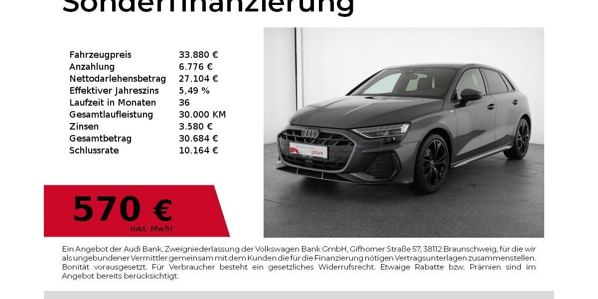 Audi A3 15.203 km 33.880 &euro; Nürnberg 90441