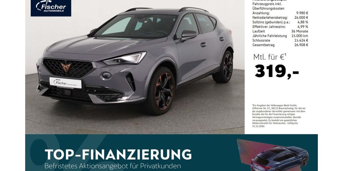 Cupra Formentor 21.481 km 33.980 &euro; Neumarkt 92318