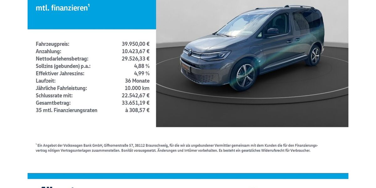 VW Caddy 15.000 km 39.950 &euro; Mühlhausen/Thüringen 99974