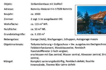 Haus Lubmin - 3 Zimmer, 115 m&sup2;, 255.000&euro; | Angebot:27018337