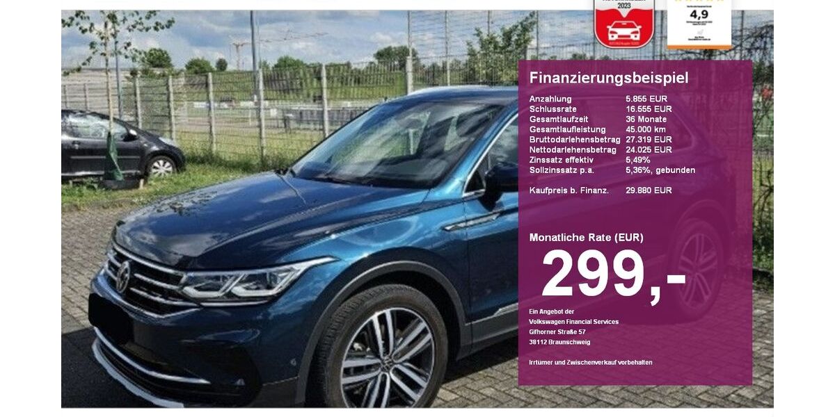 VW Tiguan 29.980 km 29.880 &euro; Albbruck 79774