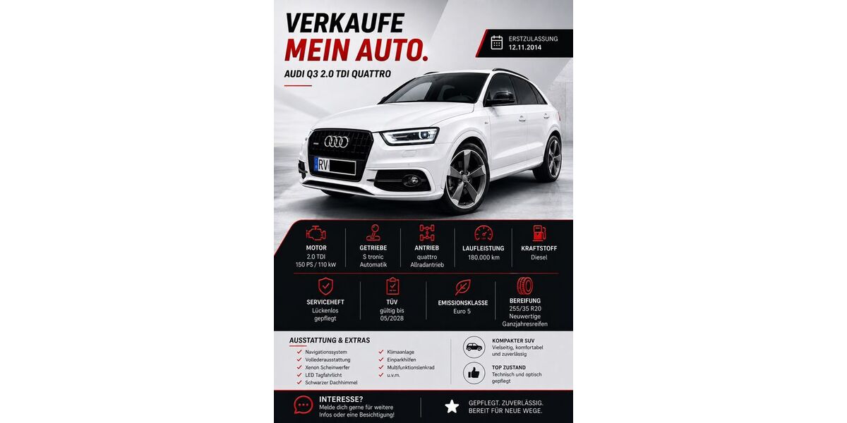 Audi Q3 190.000 km 14.999 &euro; Altshausen 88361