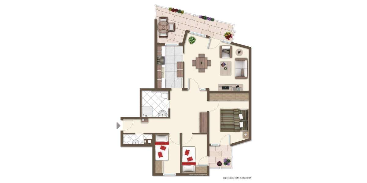 Etagenwohnung Lauffen am Neckar - 4 Zimmer, 107 m&sup2;, 360.000&euro; | Angebot:24685845