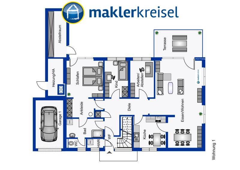 Wohnkomfort: 4-Zimmer-Erdgeschosswohnung in Esens! 4 zimmer