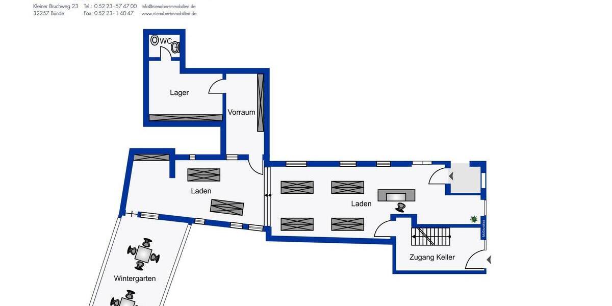Gewerbeobjekt Bünde Bünde-Mitte - 4 Zimmer, 700&euro; | Angebot:25706447