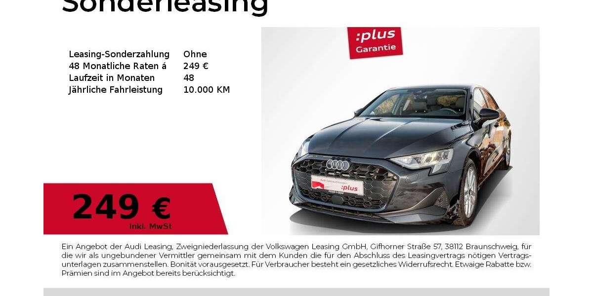 Audi A3 2.909 km 29.490 &euro; Magdeburg 39126