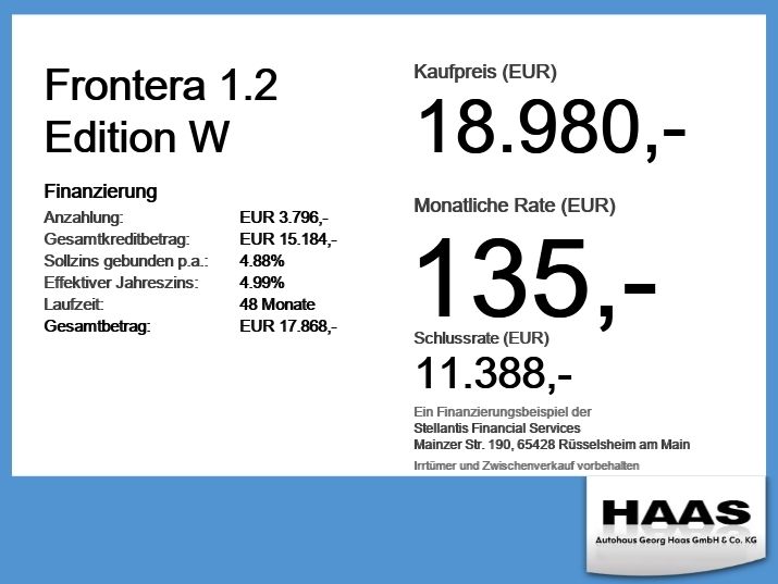 Opel Frontera 9.000 km 18.980 &euro; Schwabmünchen 86830