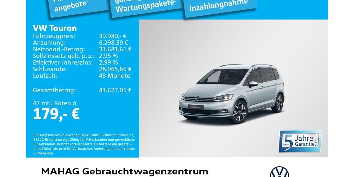 VW Touran 8.123 km 39.980 &euro; München 80935