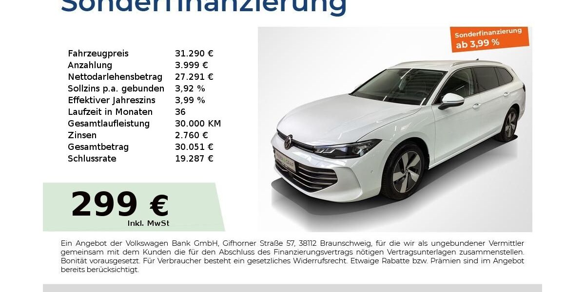 VW Passat 17.738 km 30.980 &euro; Fürth 90763
