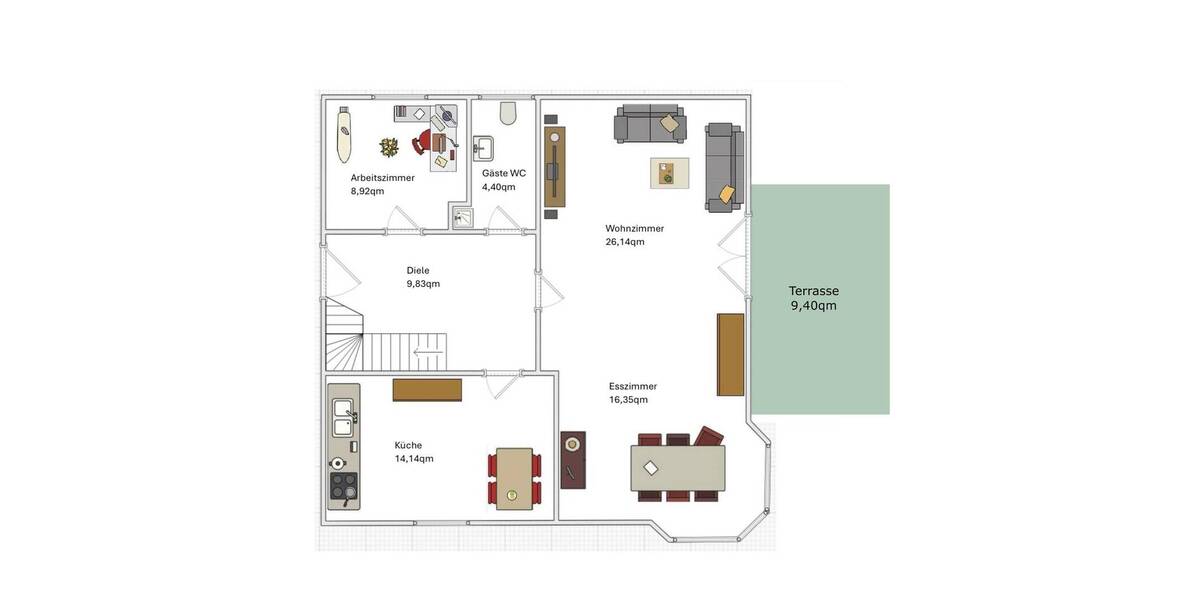 Einfamilienhaus Achim Uphusen - 5 Zimmer, 140 m&sup2;, 469.000&euro; | Angebot:26331142