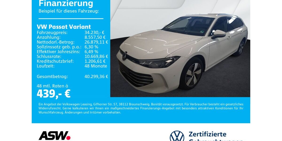 VW Passat Variant 25.600 km 34.230 &euro; Bad Rappenau 74906