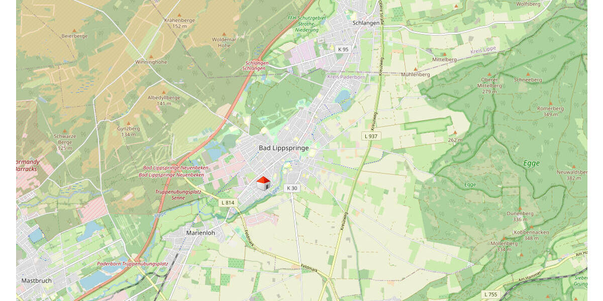 Etagenwohnung Bad Lippspringe - 3 Zimmer, 87 m&sup2;, 349.000&euro; | Angebot:26247308