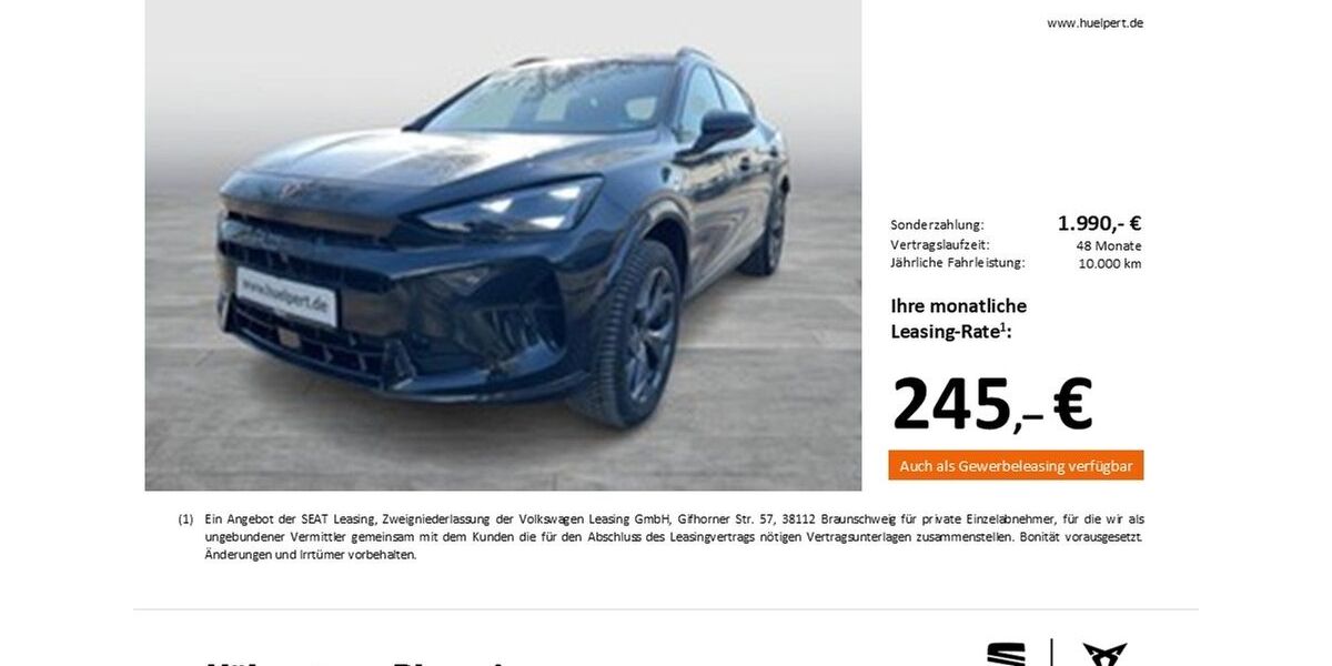 Cupra Formentor 14.266 km 33.138 &euro; Dortmund 44269