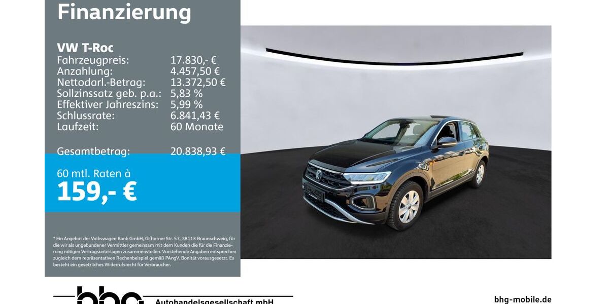 VW T-Roc 50.996 km 17.830 &euro; Ettlingen 76275