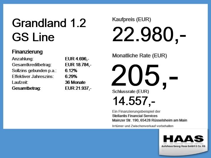Opel Grandland (X) 30.000 km 22.980 &euro; Schwabmünchen 86830