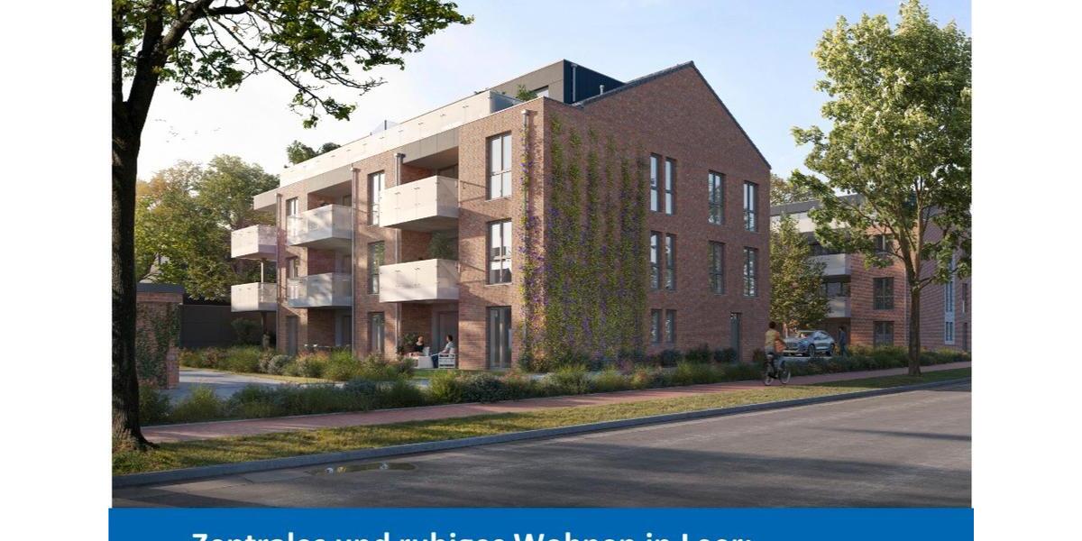Etagenwohnung Leer (Ostfriesland) - 2 Zimmer, 72 m&sup2;, 960&euro; | Angebot:26399669