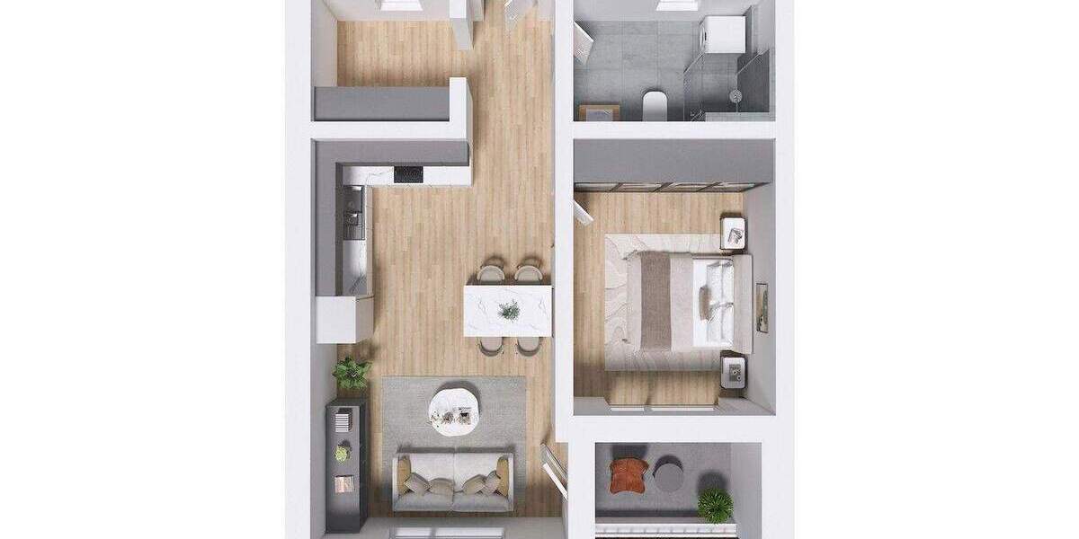 Etagenwohnung Auerbach Loh - 3 Zimmer, 71 m&sup2;, 248.500&euro; | Angebot:25760487