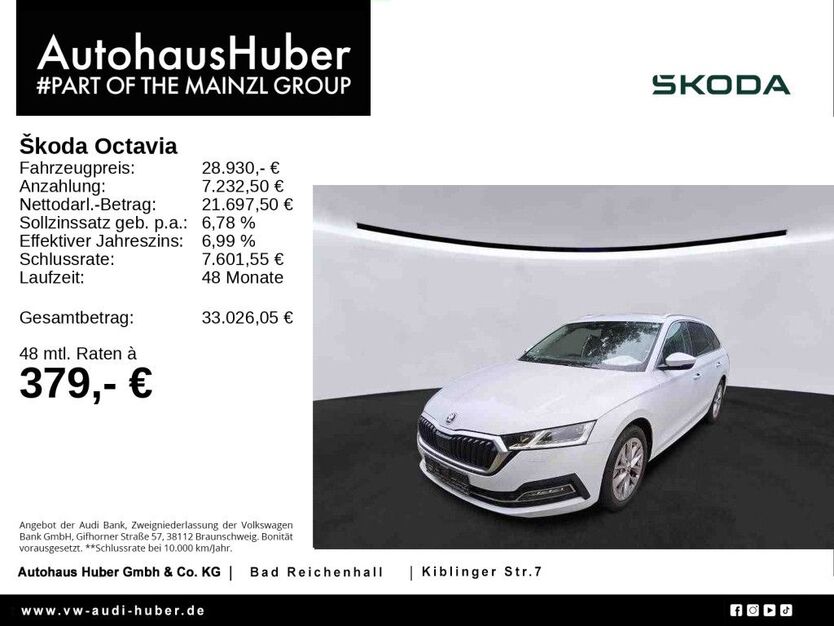 Skoda Octavia 48.600 km 28.930 € Bad Reichenhall 83435