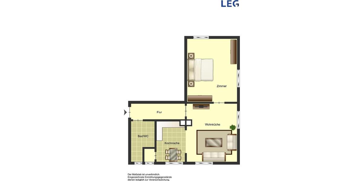 Erdgeschoßwohnung Beverungen - 2 Zimmer, 51 m&sup2;, 389&euro; | Angebot:26422055
