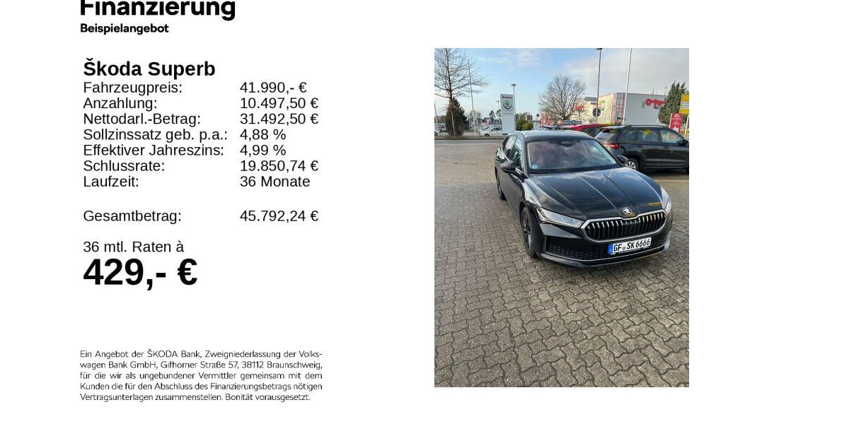Skoda Superb 19.000 km 41.290 &euro; Gifhorn 38518