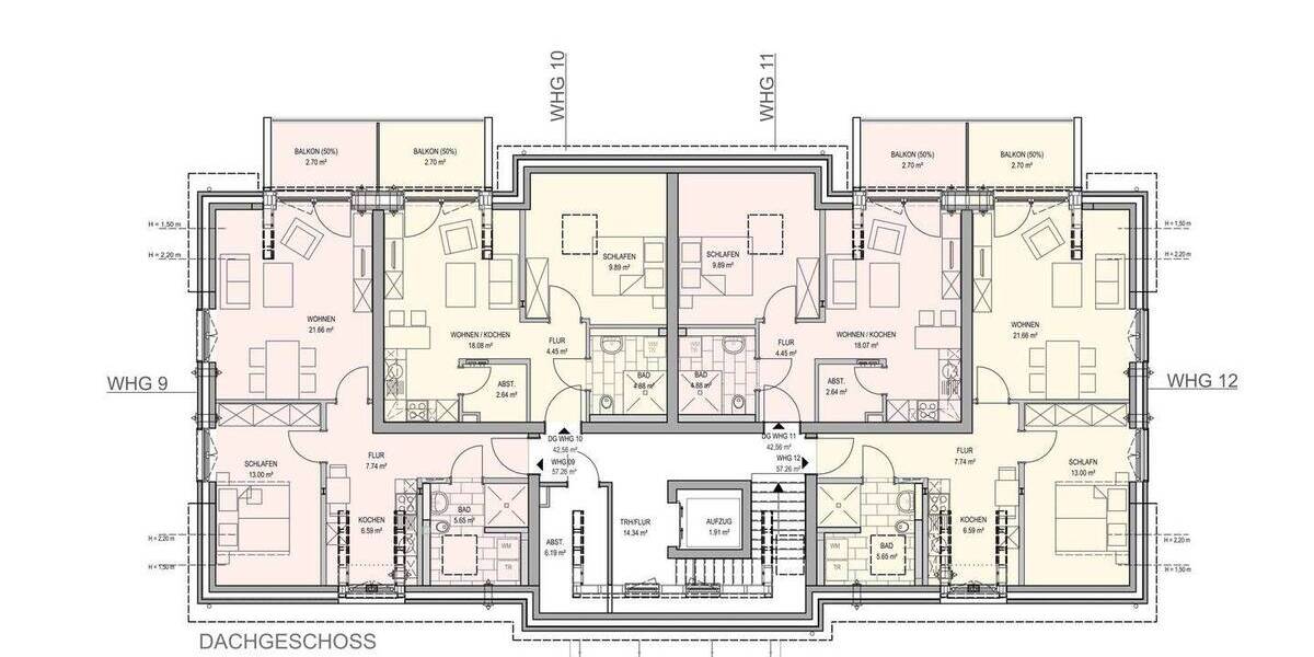Etagenwohnung Fintel - 2 Zimmer, 57 m&sup2;, 267.740&euro; | Angebot:25685125