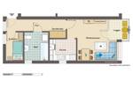 Etagenwohnung Bremerhaven Leherheide - 1 Zimmer, 44 m&sup2;, 320&euro; | Angebot:26247592