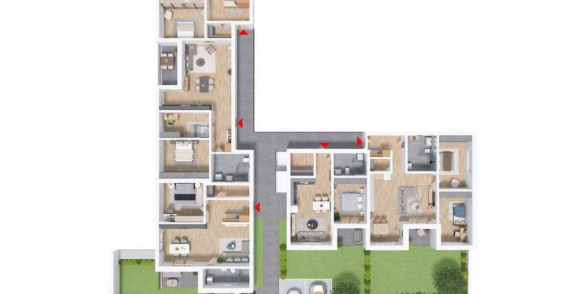 Etagenwohnung Auerbach Loh - 3 Zimmer, 71 m&sup2;, 248.500&euro; | Angebot:25760487