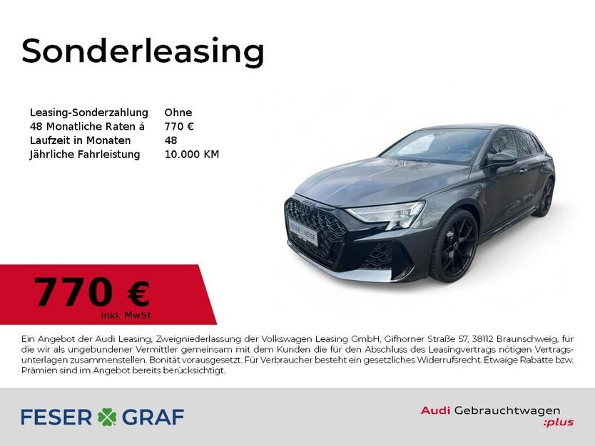 Audi RS3 2.775 km 63.980 € Dessau-Roßlau 06844