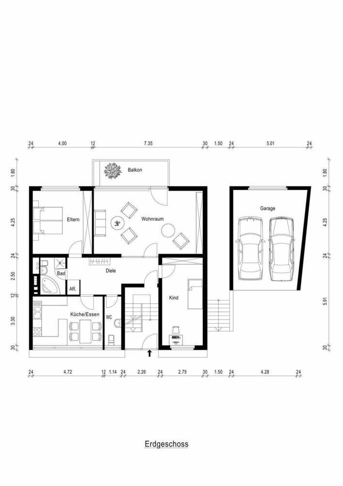 Großes Zweifamilienhaus mit schönem Garten in beliebter Wohnlage