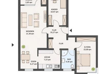 Wohnung Wolfsburg Alt-Wolfsburg - 3 Zimmer, 76 m&sup2;, 219.000&euro; | Angebot:27534820