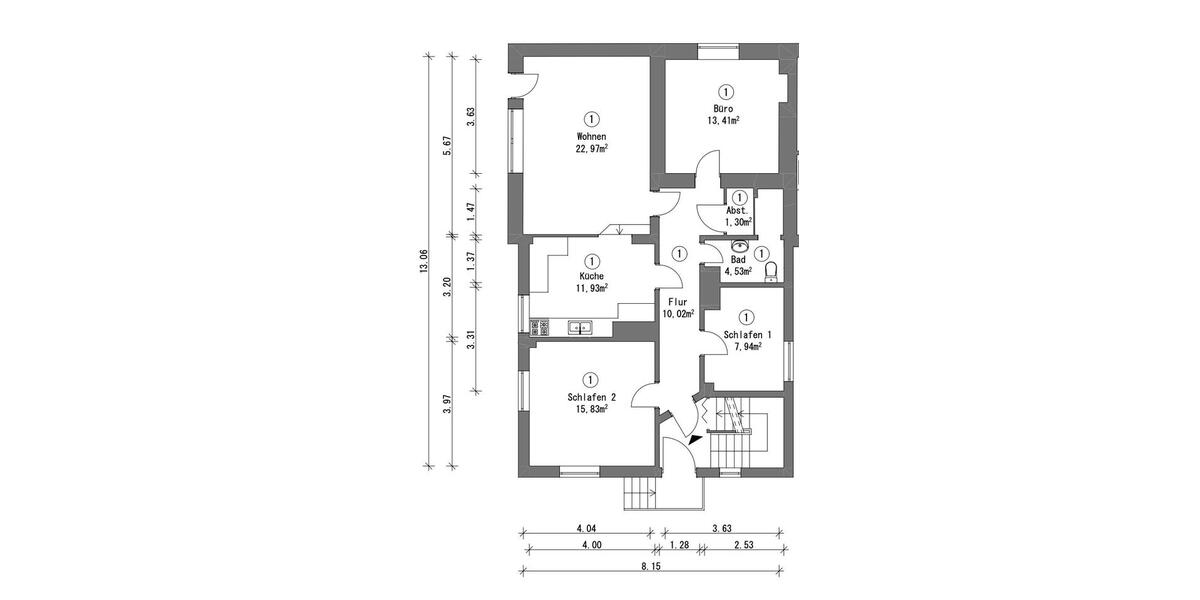 Hochparterre Riede - 3.5 Zimmer, 88 m&sup2;, 850&euro; | Angebot:26677750