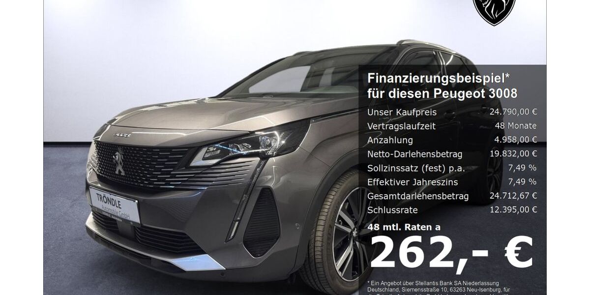 Peugeot 3008 38.400 km 24.790 &euro; Lörrach 79541