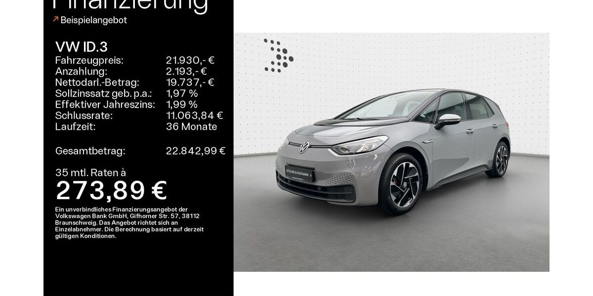 VW ID.3 43.868 km 21.380 &euro; Kelkheim 65779