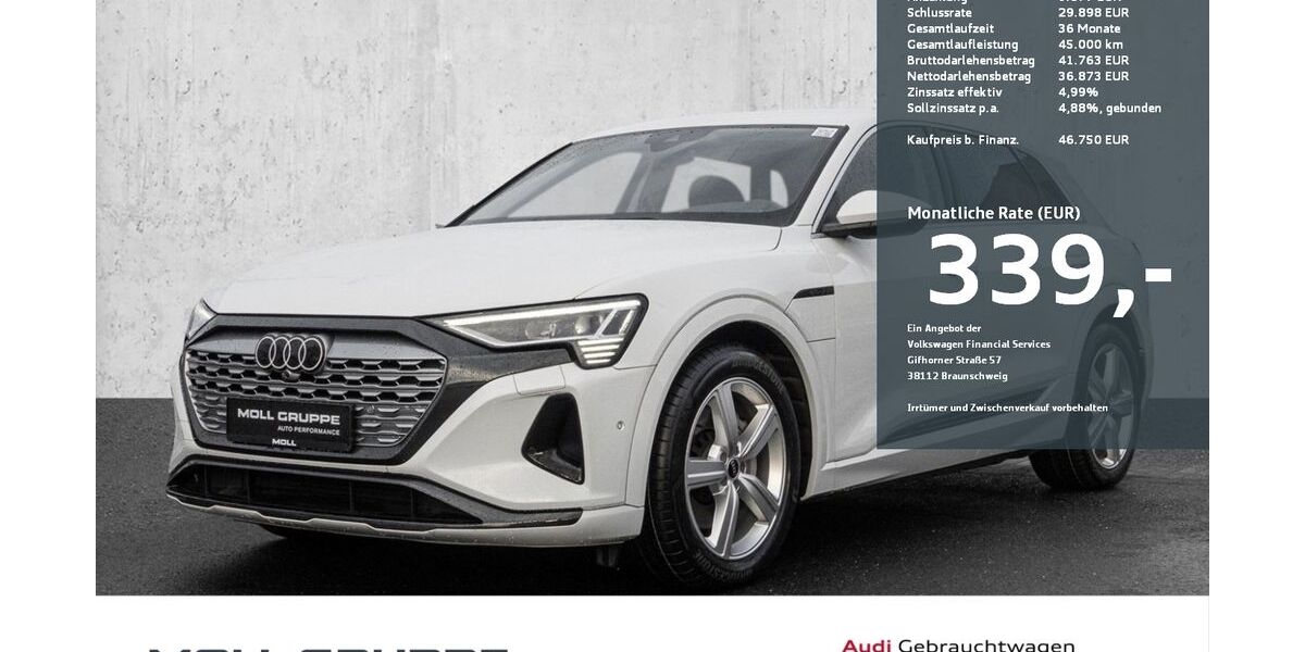 Audi Q8 e-tron 25.837 km 46.750 &euro; Düsseldorf 40474