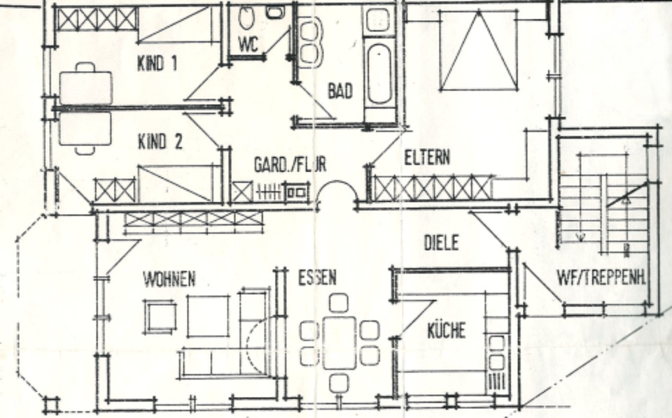 100qm Wohnung zu vermieten in Röttingen 5 zimmer
