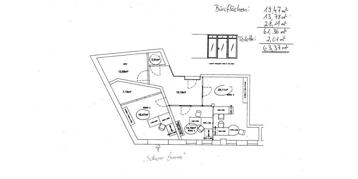 Ihre Gewerbeeinheit in Top-Innenstadtlage von Kitzingen – Befristet bis 31.12.2028 zimmer