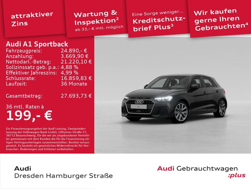 Audi A1 4.000 km 24.890 € Dresden 01067