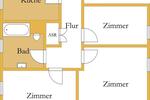 Etagenwohnung Zörbig - 3 Zimmer, 81 m&sup2;, 498&euro; | Angebot:23599558