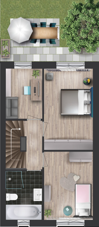 Erstbezug - NEUBAU Reihenhaus inkl. EBK & Photovoltaikanlage zimmer