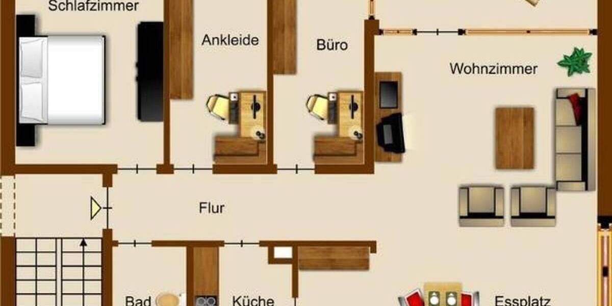 Etagenwohnung Wachtberg Pech - 4 Zimmer, 106 m&sup2;, 1.060&euro; | Angebot:26389948