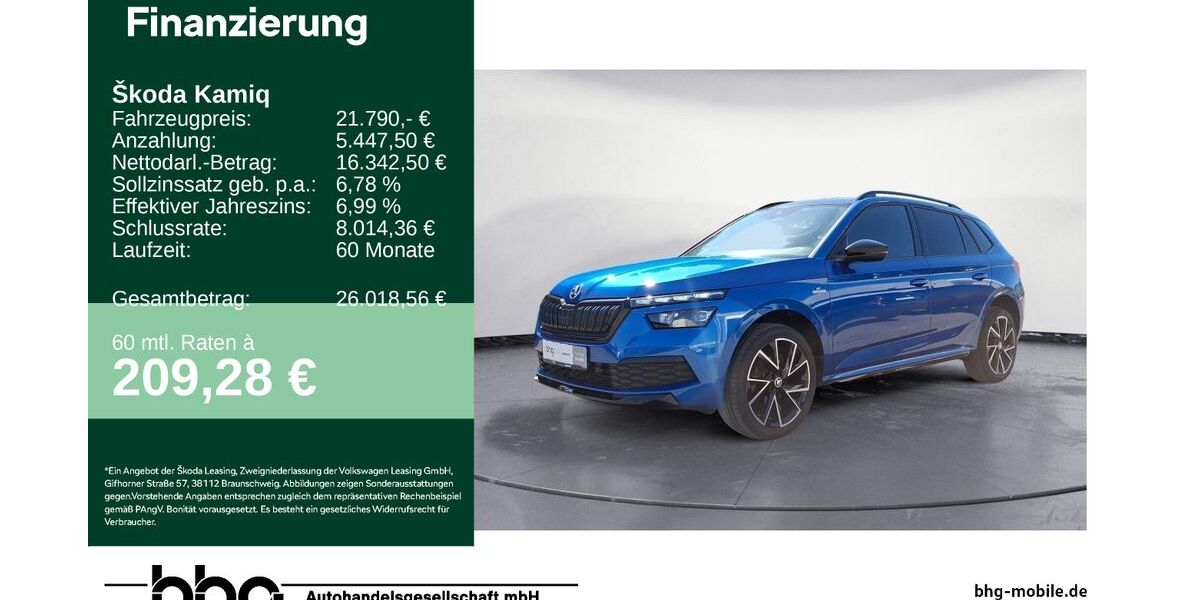 Skoda Kamiq 68.000 km 19.920 &euro; Balingen 72336
