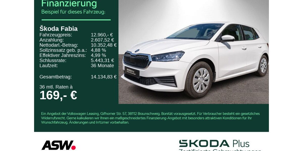 Skoda Fabia 42.300 km 12.960 &euro; Heilbronn 74076