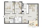 Etagenwohnung Köln Lindenthal - 3 Zimmer, 82 m&sup2;, 319.000&euro; | Angebot:26690216