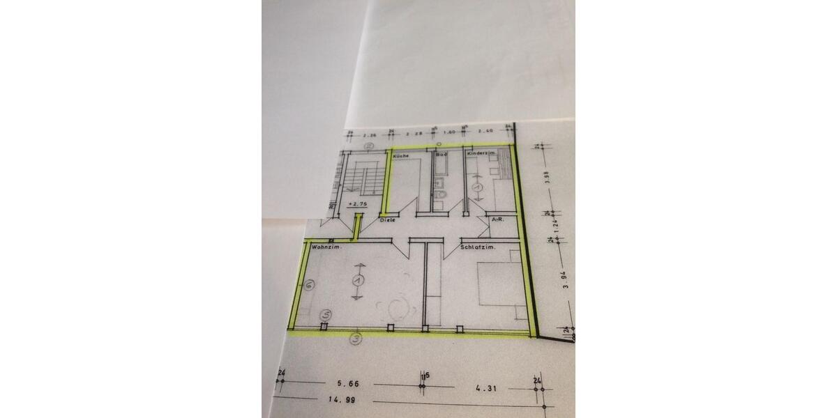 Etagenwohnung Andernach - 3 Zimmer, 75 m&sup2;, 585&euro; | Angebot:26689082