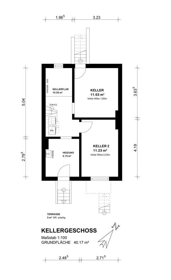 Reihenmittelhaus in HB-Walle Nähe Überseestadt, provisionsfrei