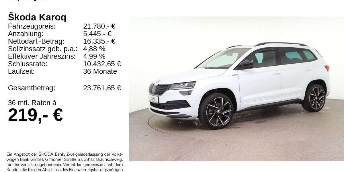 Skoda Karoq 64.120 km 21.480 &euro; Gifhorn 38518