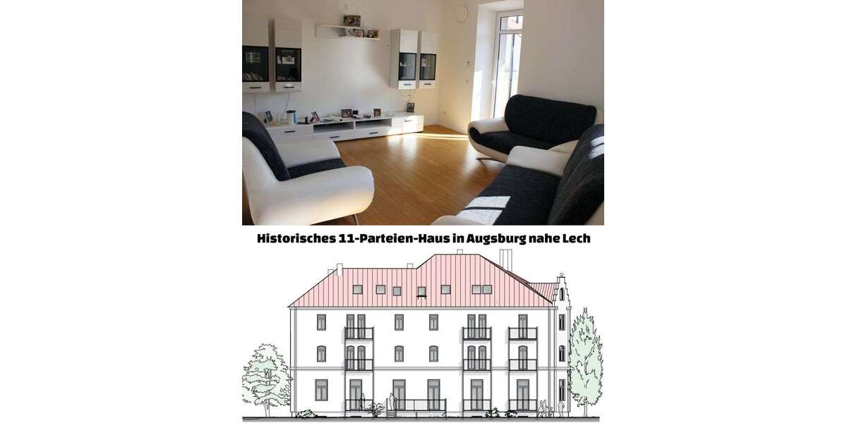 Einfamilienhaus Augsburg Lechhausen - 42 Zimmer, 891 m&sup2;, 3.289.000&euro; | Angebot:27341483